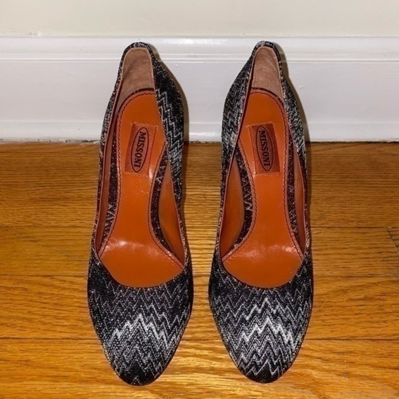 Missoni black and white zigzag heels - Picture 2 of 5